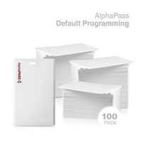 AlphaPass Clamshell Proximity Card for Access Control. Replaces HID 1326 ProxCard II. Standard 26 bit H10301 Format. (100 Pack)