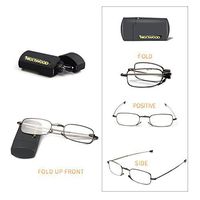 Reading Glasses 3 Color Black and Gun Gray and Red Reader Tight Folding Glasses (Gun Gray, 2.0x)