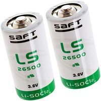 2x SAFT LS26500BA Size C 3.6V 7700mAh Lithium Battery for Patient Monitoring, Oxygen Concentrators, RFID Tracking, Asset Tracking, Theft Prevention, Locator Beacons, Data Collection, AMR Add-ons