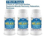 3 Pack of BioTree Labs Relax 180 – Magnesium and Potassium Supplement with Electrolytes That Supports Muscle Pain Spasms Tension & Stress Relief