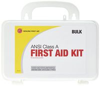 Genuine First Aid Class A ANSI Bulk First Aid Kit, Plastic