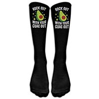 Unisex Rock Out With Your Guac Out Athletic Socks Stockings Tube Socks