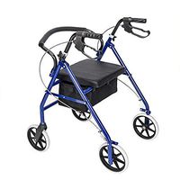 Carkio Steel & Nylon Walker with Wheels Black & Blue,US Shipping