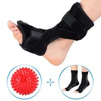 Alomejor Plantar Fasciitis Night Splint for Plantar Fasciitis Pain Relief Sleep Support, Adjustable Dorsal Drop Foot Orthotic Brace for Men