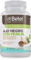 AJO Negro con Perejil/Black Garlic with Parsley and Cayenne Capsules by Betel Natural - Potent Superfood High in Antioxidants - 1000 mg per Serving
