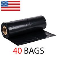 42 Gallon Extra Heavy Duty Contractor Garbage Bags Roll, 3MIL Thick, 40 Bags on Roll, Puncture-Resistant, MADE IN USA, 37 X 43