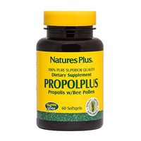 NaturesPlus Propolplus - 180 mg, 60 Softgels - Pure, Superior Quality Bee Propolis Supplement with Bee Pollen - Immune Booster, Anti-Inflammatory - Gluten-Free - 60 Servings
