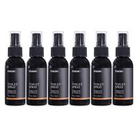 Mask Toilet Spray, Teakwood & Tobacco, 2-Ounce (6-Pack), Deodorizer Bathroom Spray