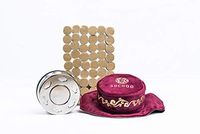 AHCHOO Mugwort Moxibustion Starter Pack — Waist Belt * 2 + 54 Moxa Sticks + 2 Moxa Boxes (5 Items) (Red)