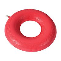 DMI Inflatable Rubber Ring Donut Seat Cushion Pillow for Hemorrhoid, Pregnancy, and Tailbone Pain, 16 Inches, Red