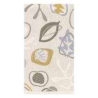 Caspari Kinetic Paper Guest Towel Napkins in Grey, Four Packs of 15