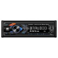 Dual XRM59BT In-dash Single- DIN Mechless Digital Car Stereo Receiver with USB, AUX, and Bluetooth Connectivity