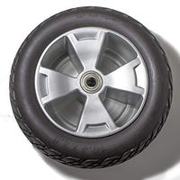 (1) CW840 10.4"x3.6" Front Wheel Black Pride Victory 10 (SC610)