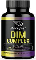 Rocufast DIM Supplement DIM Diindolylmethane for Hormone Balance for Women Menopause Relief Estrogen Balance PCOS and Acne Medication Menopause Support PMS Supplements for Women 60 Count