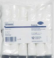 8295330 PT# 80400000 Bandage Gauze LF NS Polyester 4x4.1yd Stretch White 12RL/Bg Made by Hartmann USA by BND- Hartmann USA