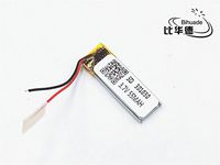 BIHUADE 3.7V 301030 55MAH Lithium Polymer Li-Po Rechargeable Battery for DIY Mp3 MP4 MP5 GPS
