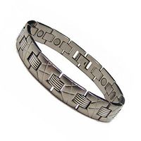 Men's Stainless Steel Magnetic Therapy Golf Bracelet K 9.0"