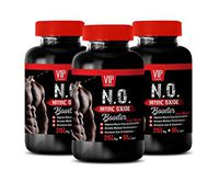 Muscle Builder Supplements for Men - N.O. - Nitric Oxide Booster - Nitric Oxide Heart Health - 3 Bottles 270 Capsules