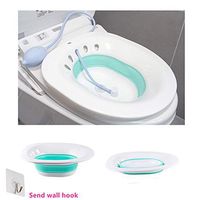 Folding Toilet Sitz Pregnant Women Special Wash Basin Bath Tub Soaking for Pregnant Women Hemorrhoid Patient Care Basin Bathtub (Green)