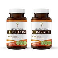Dong Quai 60 Capsules(2 pcs.), 1000 mg, Organic Dong Quai (Angelica sinensis) Dried Root (2x60 Capsules)