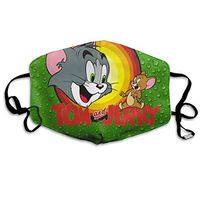 SSUJ7 Tom and Jerry Green Men Women Adjustable Earloop Mouth Guard Anti-Dust Washable Reusable Mouth Guard for Kids Teens Adults Anti Pollution,Anti-smog