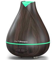 PurSteam Essential Oil Diffuser, Wood Grain Aromatherapy Diffuser Ultrasonic Cool Mist Humidifier with Color LED Light Changing and Waterless Auto Shut-Off for Bedroom Office Home Baby Room Yoga