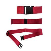 Universal Seat Belt for Wheelchair SB88-MEOS-RED, Up to 60" Adjustable