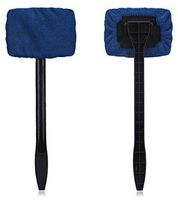 Gorilla Windshield Washer Wand with 2 Form Fitting Reusable Microfiber Cloths