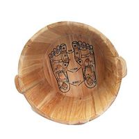 Foot Tub,Household Solid Wood Foot Bath Barrel,Wooden Barrel,Acupressure Massage Tub,for Foot Massage Spa,Relieve Muscle Pain and Fatigue