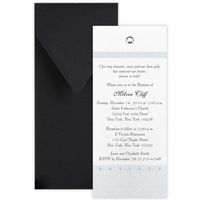 Dots with Multiple 3D Gemstones Boy Baptism Christening Invitation - Set of 20