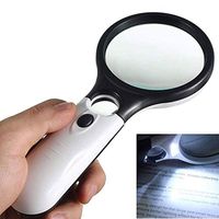 3 LED Light 45X Handheld Magnifier Reading Magnifying Glass Lens Jewellery Loupe