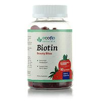 Ecoflo Naturals - Biotin Beauty Bites, 90 Gummies, Supported Hair, Skin, Nails and Metabolism, 5,000 mcg