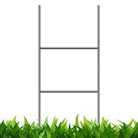 VIBE INK Heavy Duty Metal H-Stakes H Frame Wire Stakes - Yard Sign Stake - Use with 4mm Corrugated Signs (50, 24" Tall)