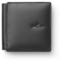 Blocketui, classic, black matte, 4,7x4,7in lether for Gentleman with block and pen