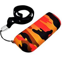 Sunday 7 Camouflage Pattern Portable Handy Soft Silicone dust-Proof Protection case with Lanyard for Iqos 3.0, Anti-Scratch and Shock Absorption ，Gift 30 pcs Absorb Oil Gasket (Camouflage Red)