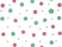 Pack Of 1, 30" X 100' 1.0 Mil Peppermint Red & Green Christmas Print Cello Rolls Made In USA