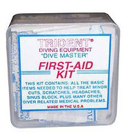 Trident Dive Master First-Aid Kit for Scuba Diving, Snorkeling, and Swimming Injuries Divers Dive Swim Swimmers Snorkel Boat Boating Sail Sailing
