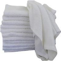GT 60 NEW WHITE TERRY RIBBED WIPING SHOP TOWELS BAR MOP TOWELS 16X19 28oz WHOLESALE