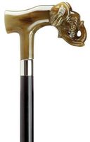 Harvy Elephant Head Derby Black Maple Cane  -Affordable Gift! Item #HAR-9140331