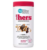 MyBite Vitamins Hers Multivitamin, Dark Peanut, 60ct