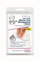 Pedifix Dexterity Visco-gel Silicone Scar Management Sheets, 2-Count