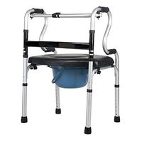 Rollators KALO ROMX-Walker/Walking Aid/Standing Walking Rack/Lower Limb Walking Walker/Stand Frame Aluminum Alloy Walker Adjustable Height Foldable (Walker + Cushion + Toilet)