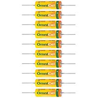 10x OmniCel ER14505HD 3.6V Size AA Lithium Battery w/Axial Pins For Smart Utility Metering, Emergency Backup, Data Collection, Smart Munitions, Unattended Sensors, Asset Tracking, Theft Prevention