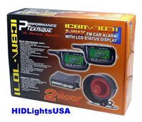 2-Way Car Alarm Security Alarm w/ LCD Status Display and Remote Engine Start