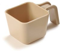 Carlisle 49112-106 Polycarbonate Portion Cup with U-Shaped Handle, 12-oz. Capacity, 2.95" x 3.38" x 5.5", Beige (Case of 6)