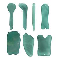 7pack Jade Health Care Massage Tools Medical Tool Body Scraping Tools Set Gua Sha Tool Kits