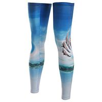 Xinzechen Compression Bicycle Leg Warmers Seascape Size L
