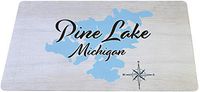 Long Lake Lifestyle Cub in Kalkaska, MI (229 LS) - Floor Mat 30 x 18 in - Nautical Chart and Topographic Depth map.