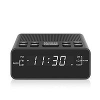 Alarm Clock Radio, Digital FM Radio Alarm Clock for Bedroom ... (Black)