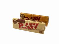 RAW Organic Unbleached HEMP 1¼ Rolling Papers + RAW Unrefined 1¼ Rolling Papers 1 of Each